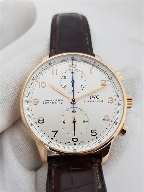 iwc rosegold|iwc portugieser chronograph.